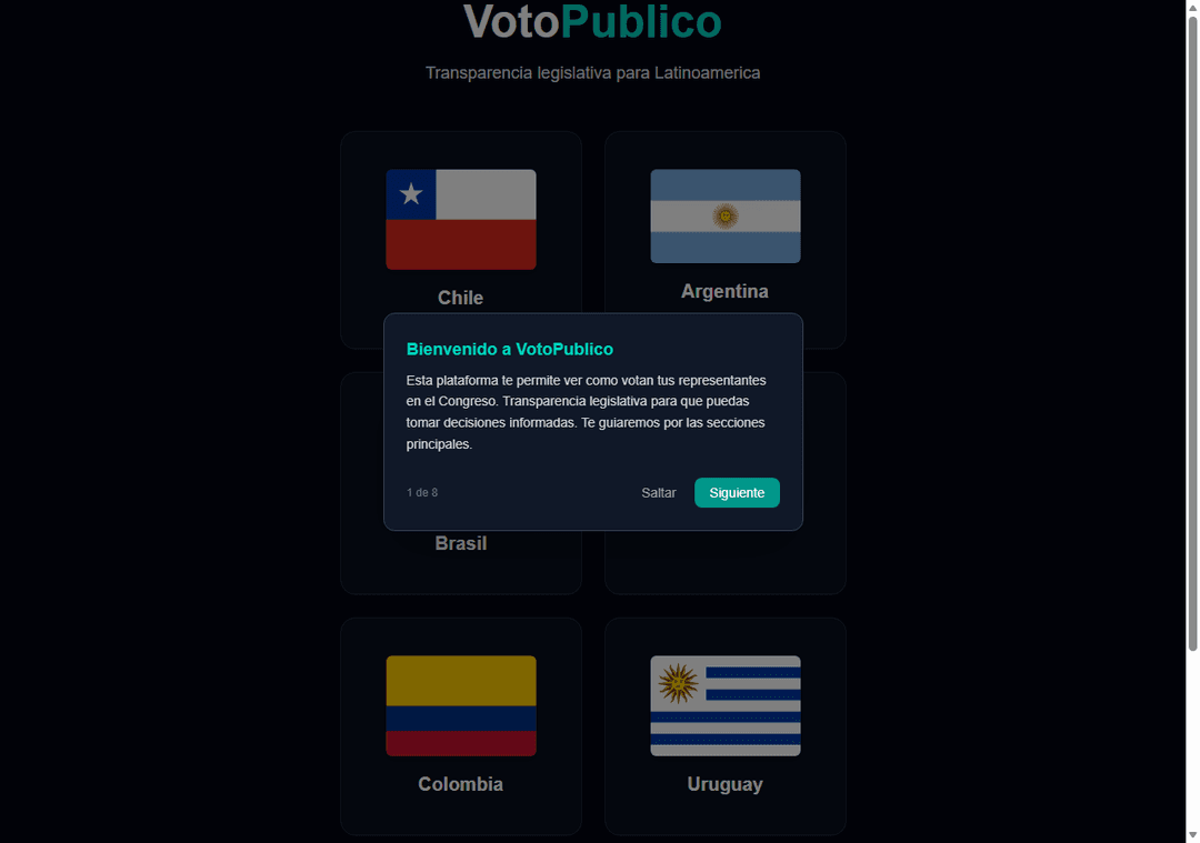 VotoPublico landing page